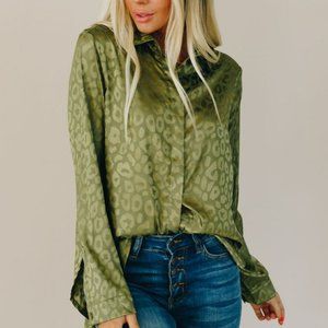 Sizzling Silk Leopard Print Top
